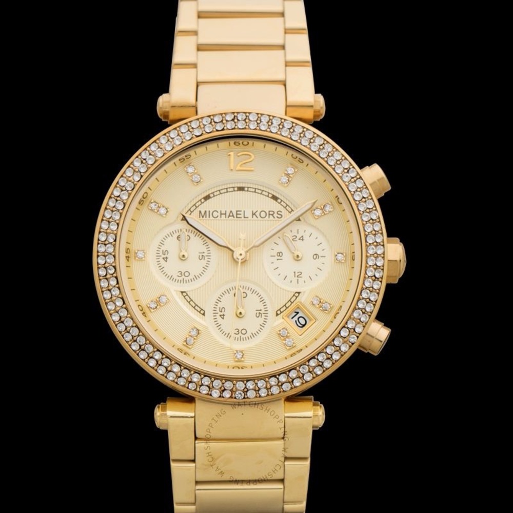 Michael Kors MK5688 Parker Gold Dial Gold Tone Chronograph Women's Watch